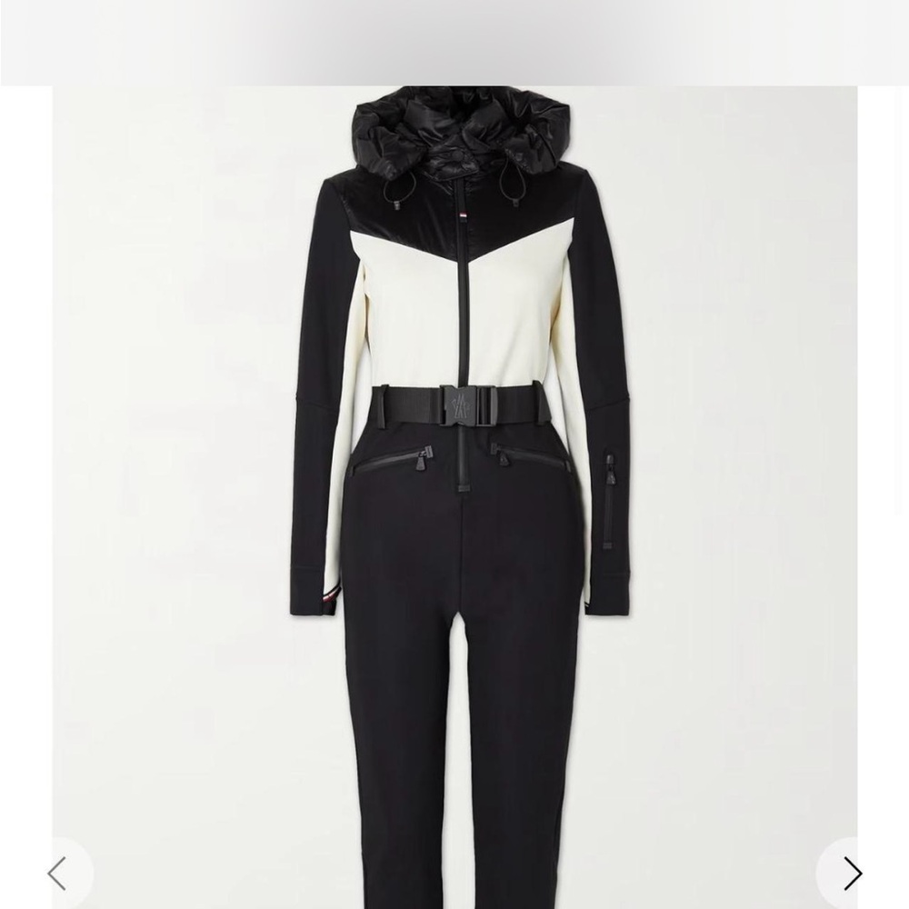 Moncler Black and White Hooded Suit